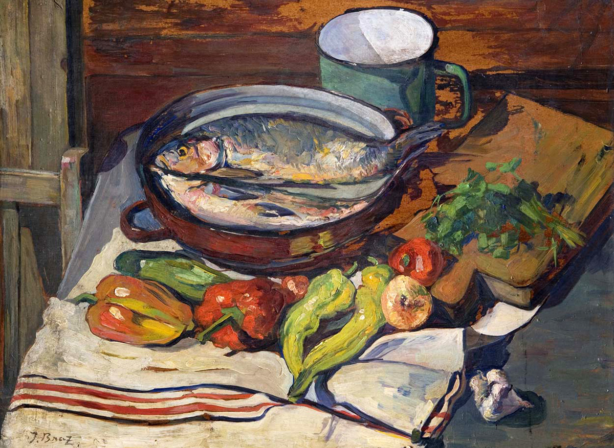 vegetables and fish